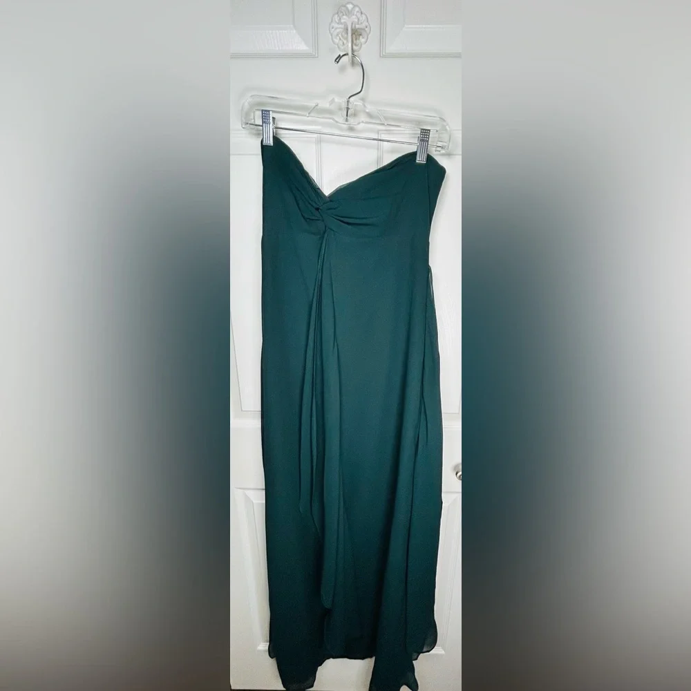 Lulu's Dark Teal Blue Green Maxi Dress - Picture 8 of 15